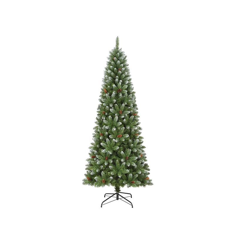 Spray White Slim Christmas Tree