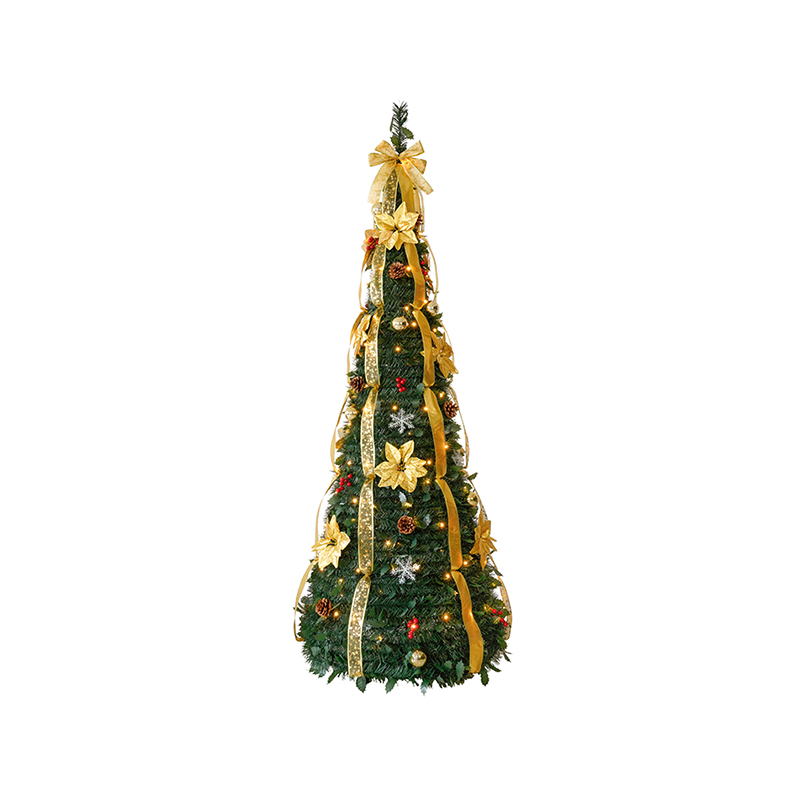 How is the portability of the folding Christmas tree reflected in home decoration?