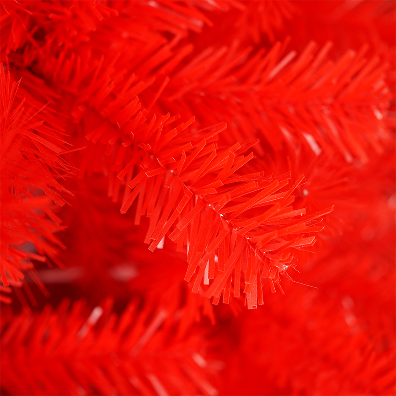 Red And White Crooked Christmas Tree