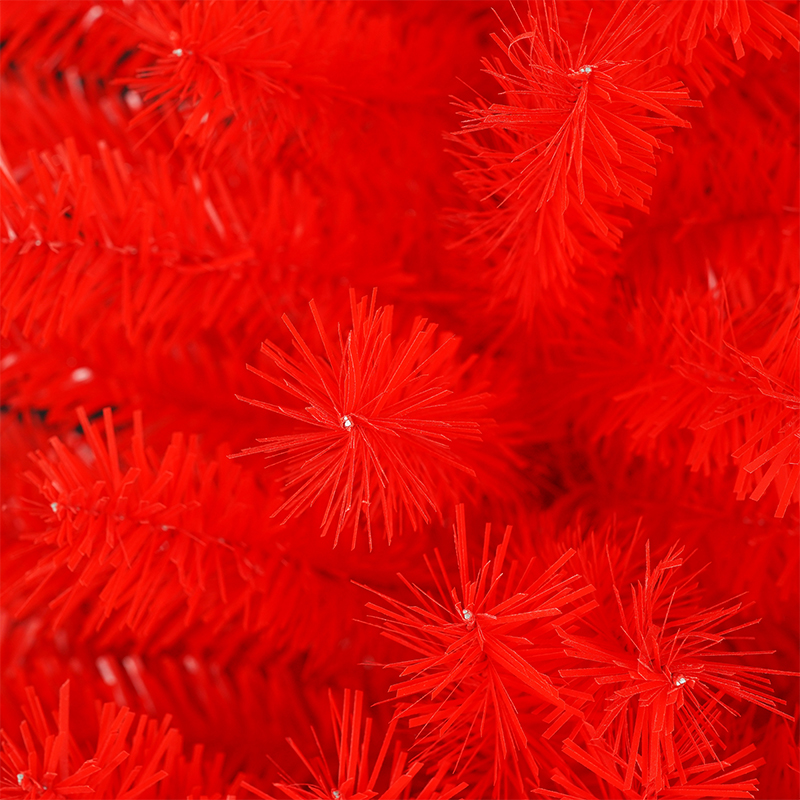 Red And White Crooked Christmas Tree