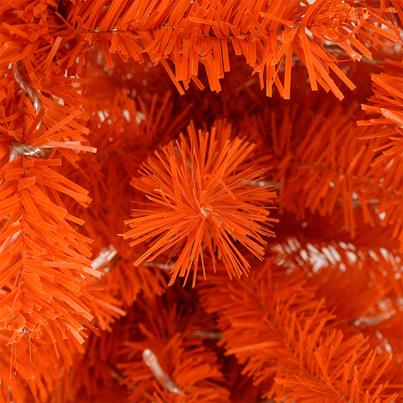 Orange-Red Inverted Tree With Lights