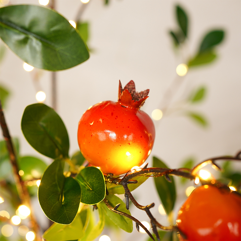 Simulation Pomegranate Tree With Light